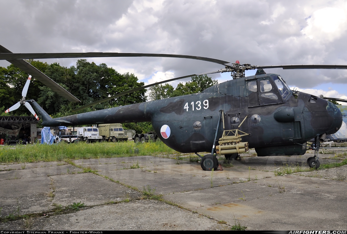 Czechoslovakia - Air Force Mil Mi-4A 4139 at Vyskov (LKVY), Czech Republic