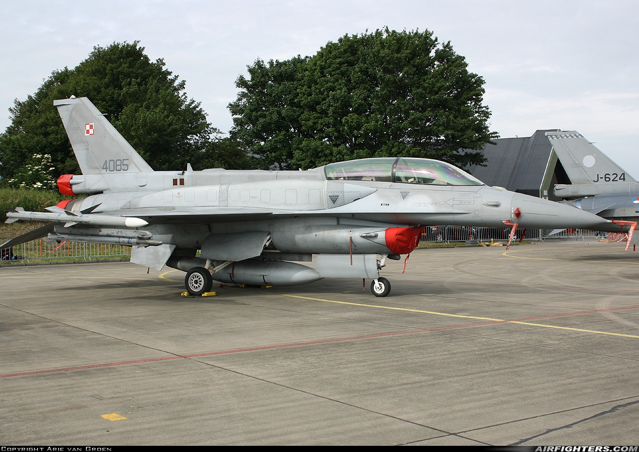 Poland - Air Force General Dynamics F-16D Fighting Falcon 4085 at Leeuwarden (LWR / EHLW), Netherlands