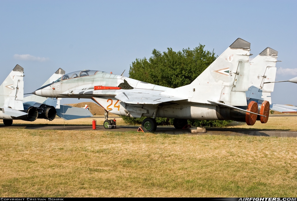 Hungary - Air Force Mikoyan-Gurevich MiG-29UB (9.51) 24 at Kecskemet (LHKE), Hungary