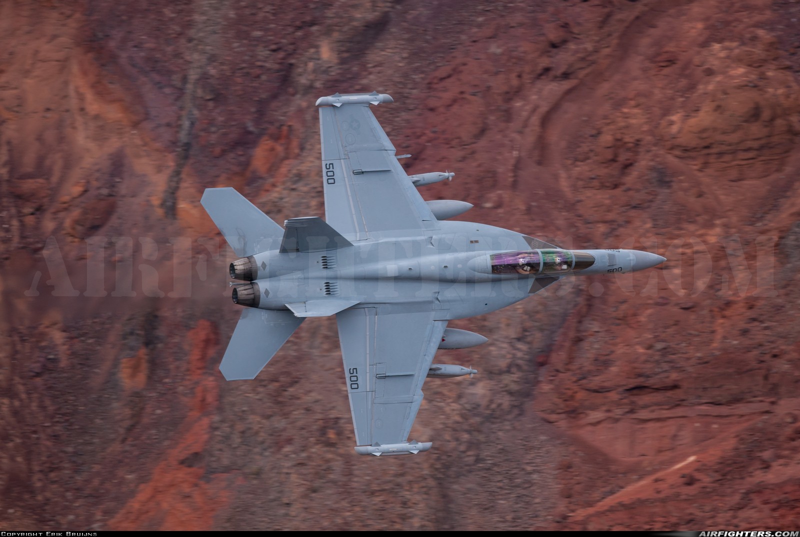 USA - Navy Boeing EA-18G Growler 166855 at Off-Airport - Rainbow Canyon area, USA