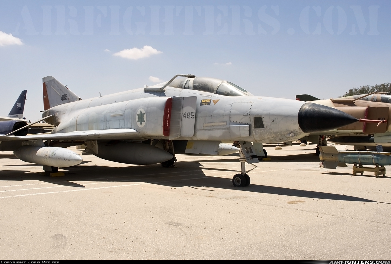 Israel - Air Force McDonnell Douglas RF-4E Phantom II 485 at Beersheba - Hatzerim (LLHB), Israel