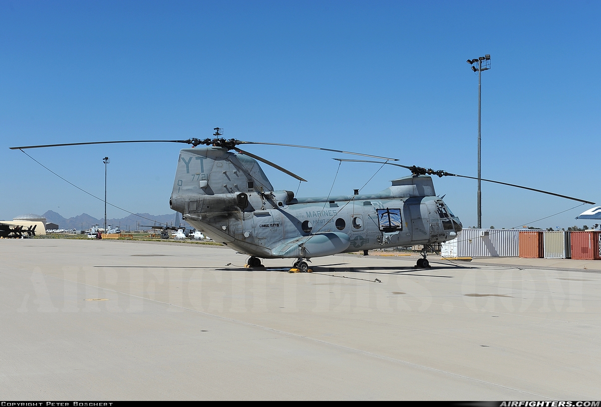 USA - Marines Boeing Vertol CH-46E Sea Knight (107-II) 157721 at Tucson - Davis-Monthan AFB (DMA / KDMA), USA