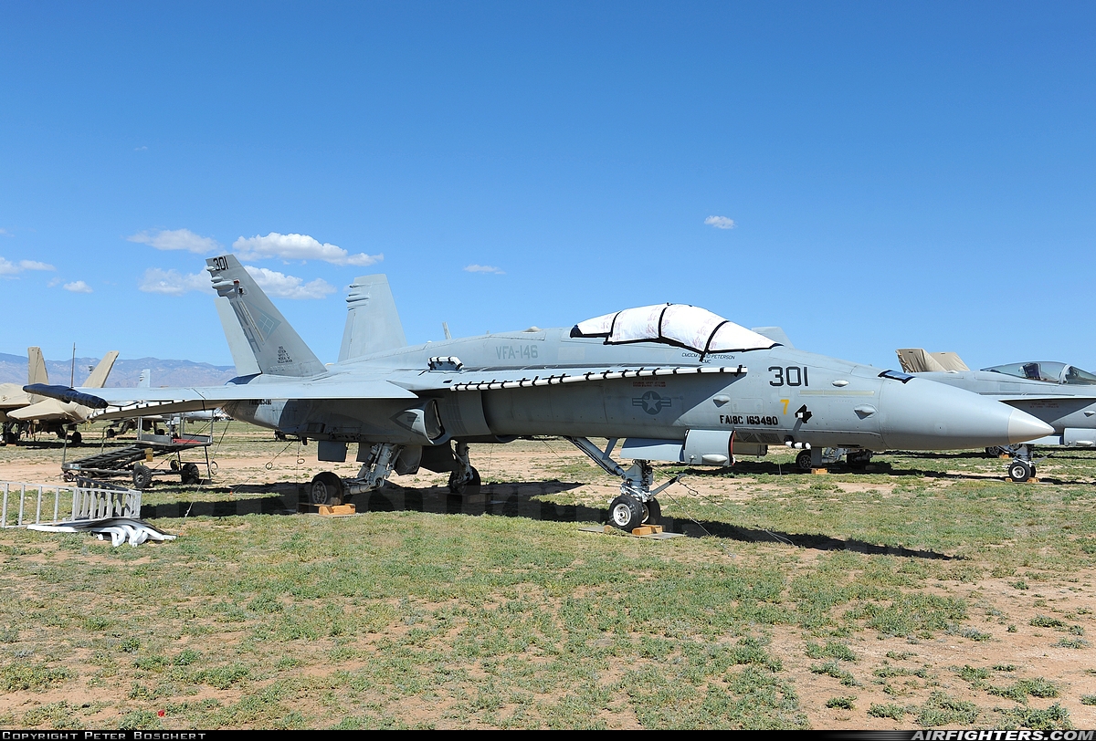 USA - Air Force McDonnell Douglas F/A-18C Hornet 163490 at Tucson - Davis-Monthan AFB (DMA / KDMA), USA