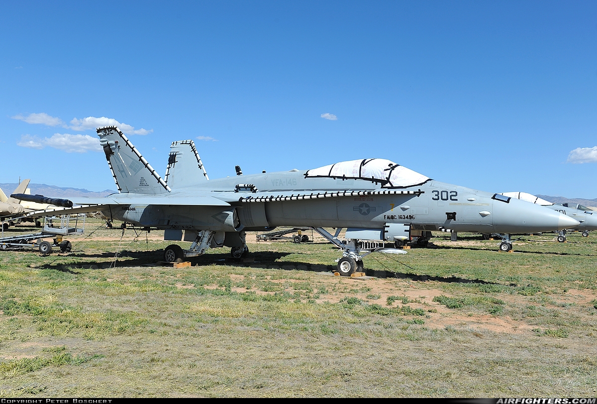 USA - Navy McDonnell Douglas F/A-18C Hornet 163496 at Tucson - Davis-Monthan AFB (DMA / KDMA), USA