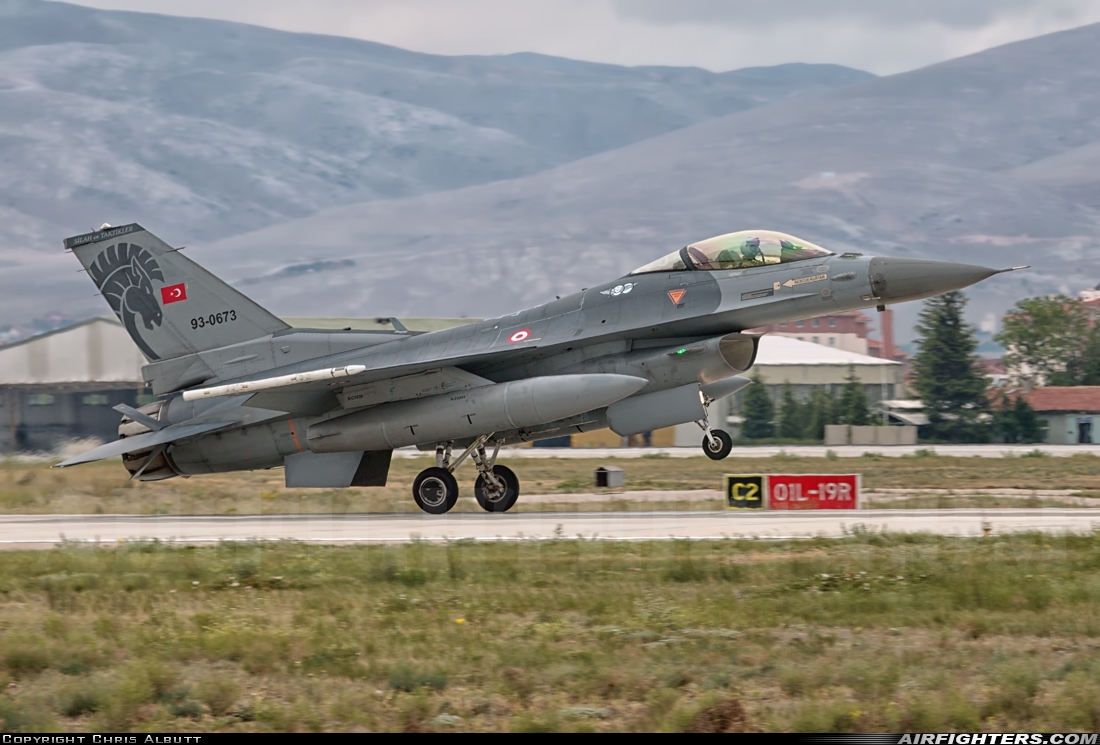 Türkiye - Air Force General Dynamics F-16C Fighting Falcon 93-0673 at Konya (KYA / LTAN), Türkiye