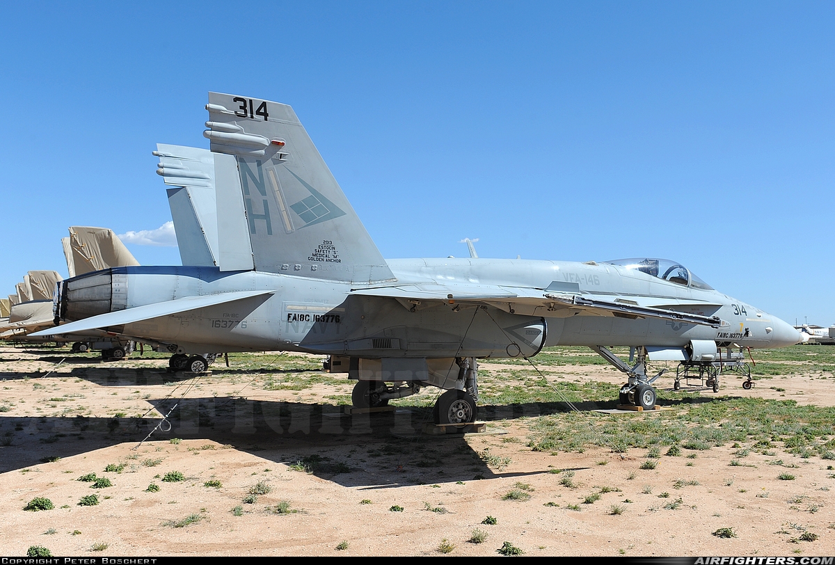 USA - Navy McDonnell Douglas F/A-18C Hornet 163776 at Tucson - Davis-Monthan AFB (DMA / KDMA), USA