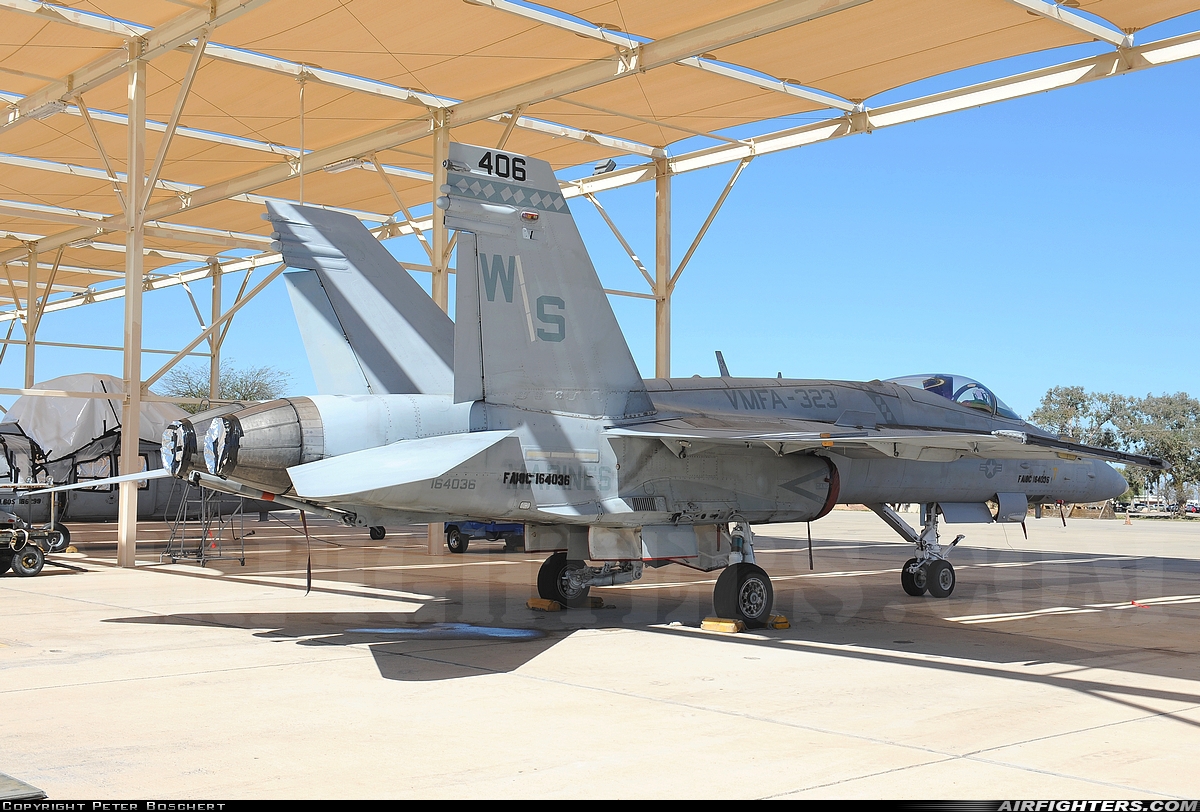 USA - Marines McDonnell Douglas F/A-18C Hornet 164036 at Tucson - Davis-Monthan AFB (DMA / KDMA), USA