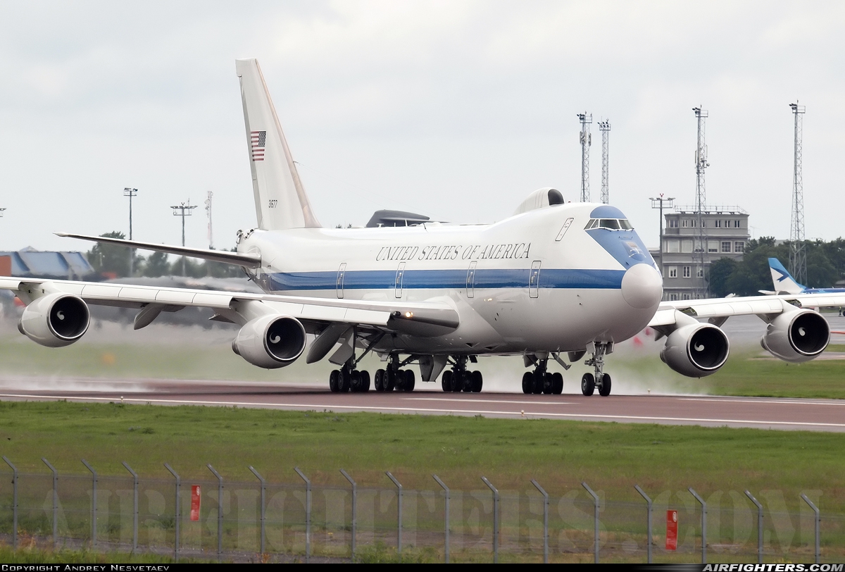 USA - Air Force Boeing E-4B (747-200B) 73-1677 at Tallinn - Ulemiste (TLL / EETN), Estonia
