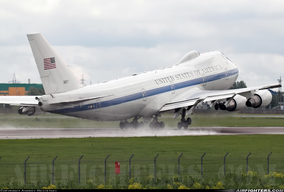 USA - Air Force Boeing E-4B (747-200B) 73-1677 at Tallinn - Ulemiste (TLL / EETN), Estonia