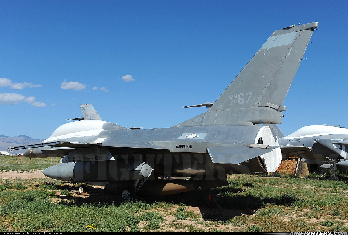 Italy - Air Force General Dynamics F-16B Fighting Falcon MM7267 at Tucson - Davis-Monthan AFB (DMA / KDMA), USA