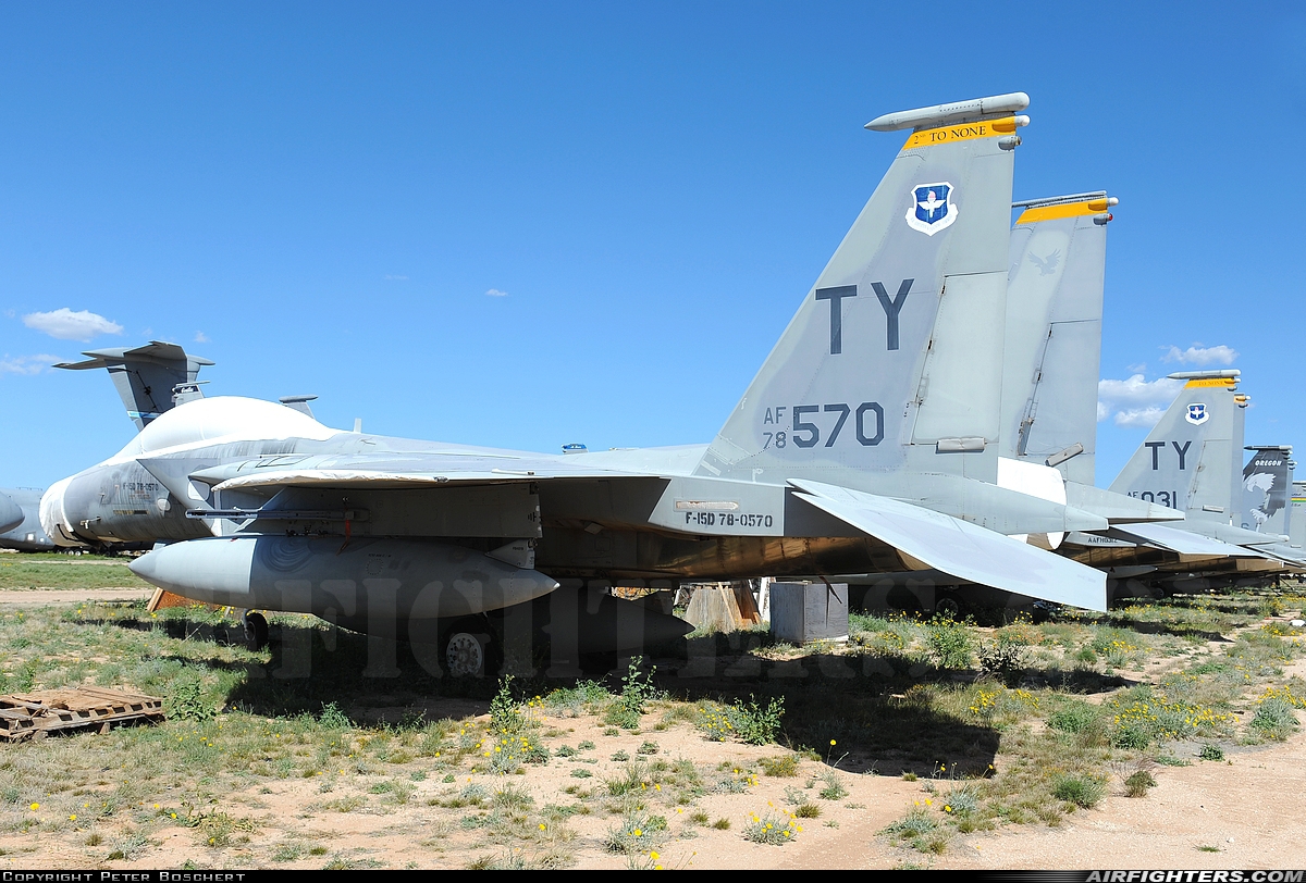USA - Air Force McDonnell Douglas F-15D Eagle 78-0570 at Tucson - Davis-Monthan AFB (DMA / KDMA), USA