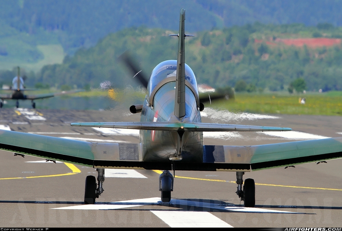 Austria - Air Force Pilatus PC-7 Turbo Trainer 3H-FJ at Zeltweg (LOXZ), Austria