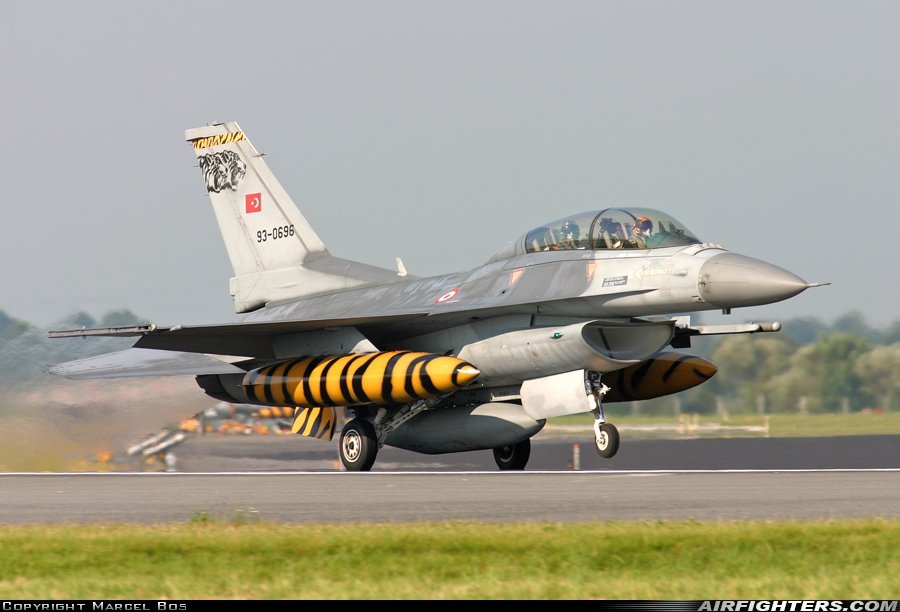 Türkiye - Air Force General Dynamics F-16D Fighting Falcon 93-0696 at Schleswig (- Jagel) (WBG / ETNS), Germany
