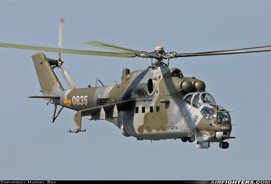 Czech Republic - Air Force Mil Mi-35 (Mi-24V) 0835 at Schleswig (- Jagel) (WBG / ETNS), Germany
