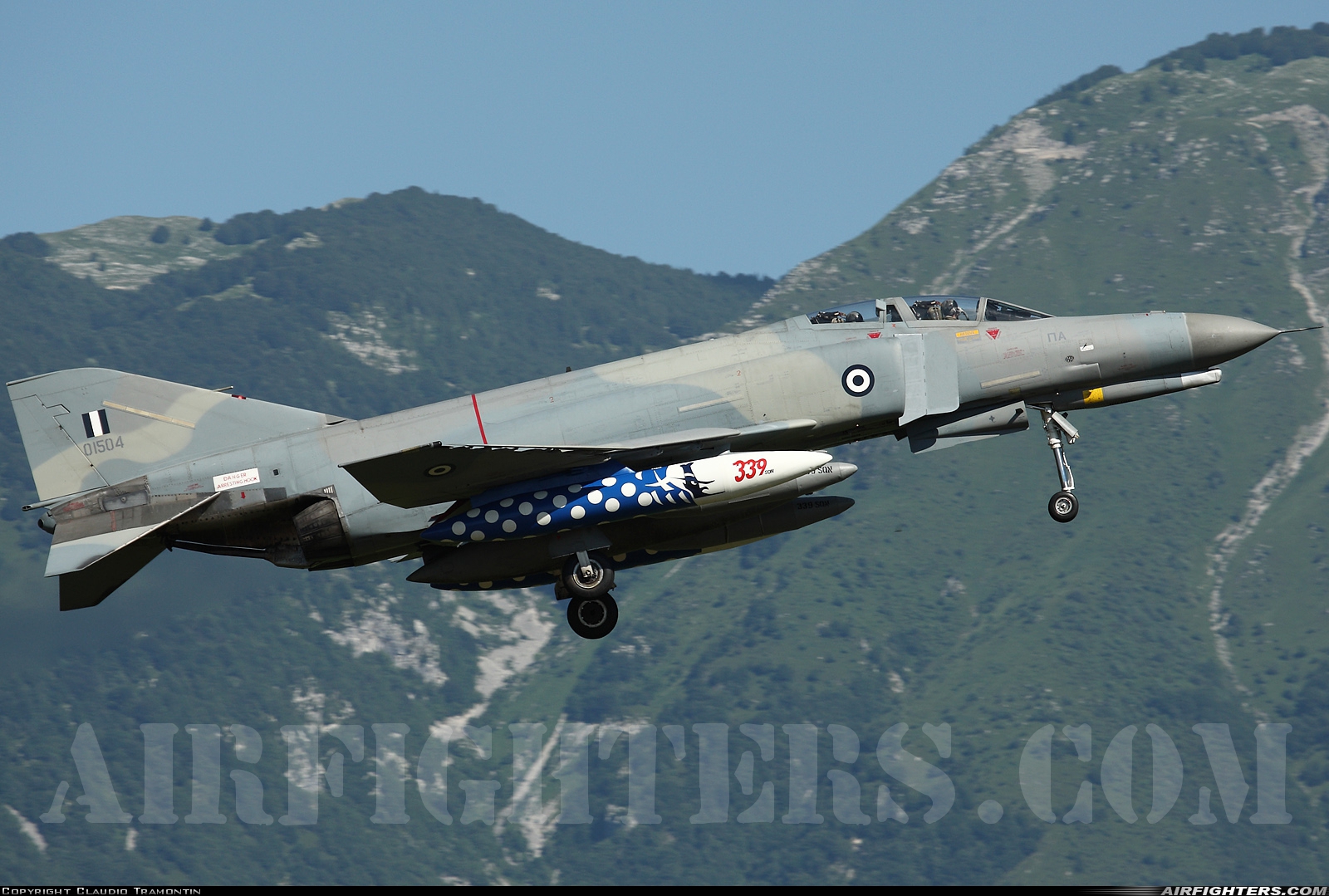 Greece - Air Force McDonnell Douglas F-4E AUP Phantom II 01504 at Aviano (- Pagliano e Gori) (AVB / LIPA), Italy