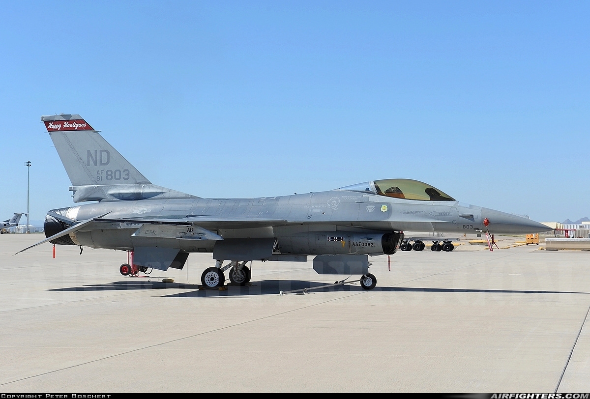 USA - Air Force General Dynamics F-16A/ADF Fighting Falcon 81-0803 at Tucson - Davis-Monthan AFB (DMA / KDMA), USA