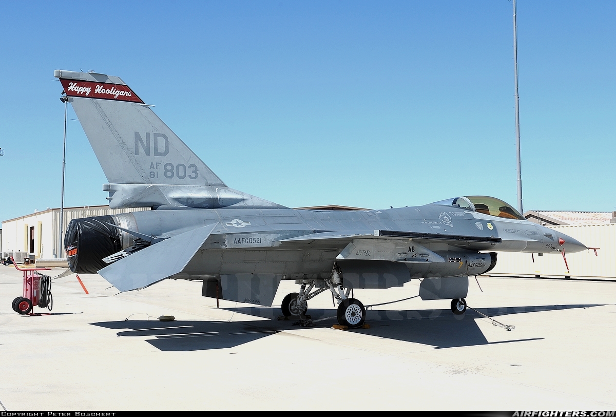 USA - Air Force General Dynamics F-16A/ADF Fighting Falcon 81-0803 at Tucson - Davis-Monthan AFB (DMA / KDMA), USA