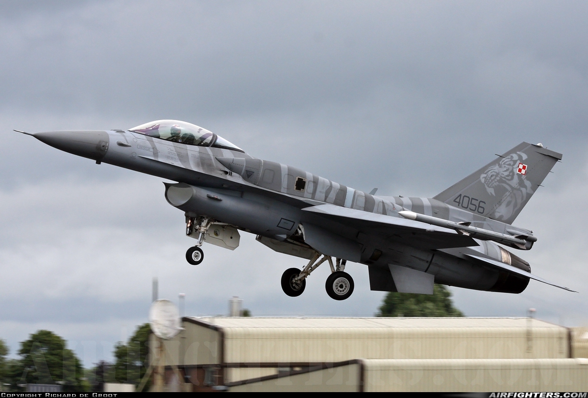 Poland - Air Force General Dynamics F-16C Fighting Falcon 4056 at Fairford (FFD / EGVA), UK