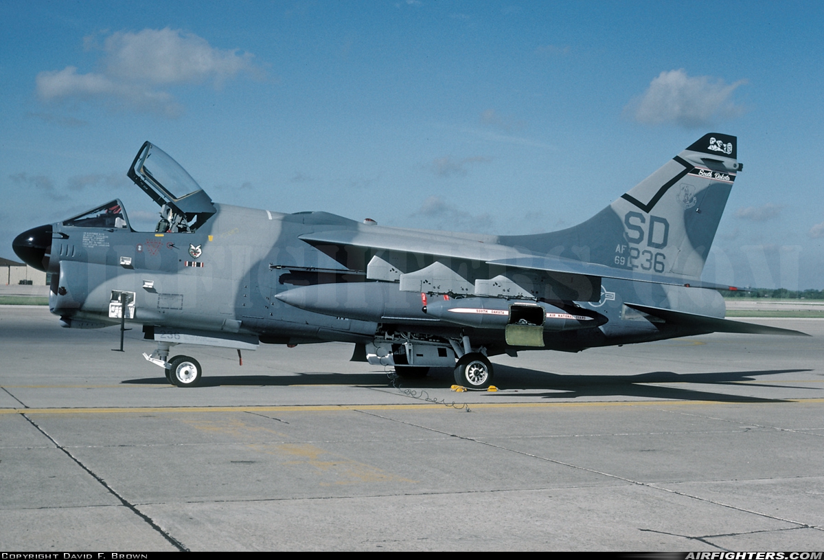 USA - Air Force LTV Aerospace A-7D Corsair II 69-6236 at Austin - Bergstrom Int. (AFB) (AUS / KBSM), USA