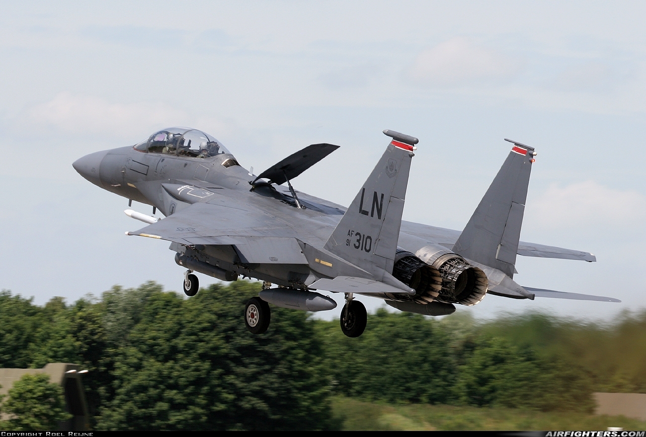 USA - Air Force McDonnell Douglas F-15E Strike Eagle 91-0310 at Breda - Gilze-Rijen (GLZ / EHGR), Netherlands
