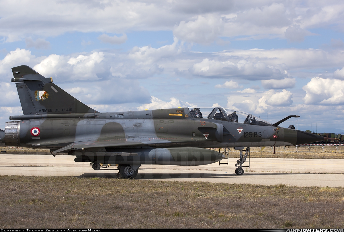 France - Air Force Dassault Mirage 2000N 374 at Istres - Le Tube (LFMI), France