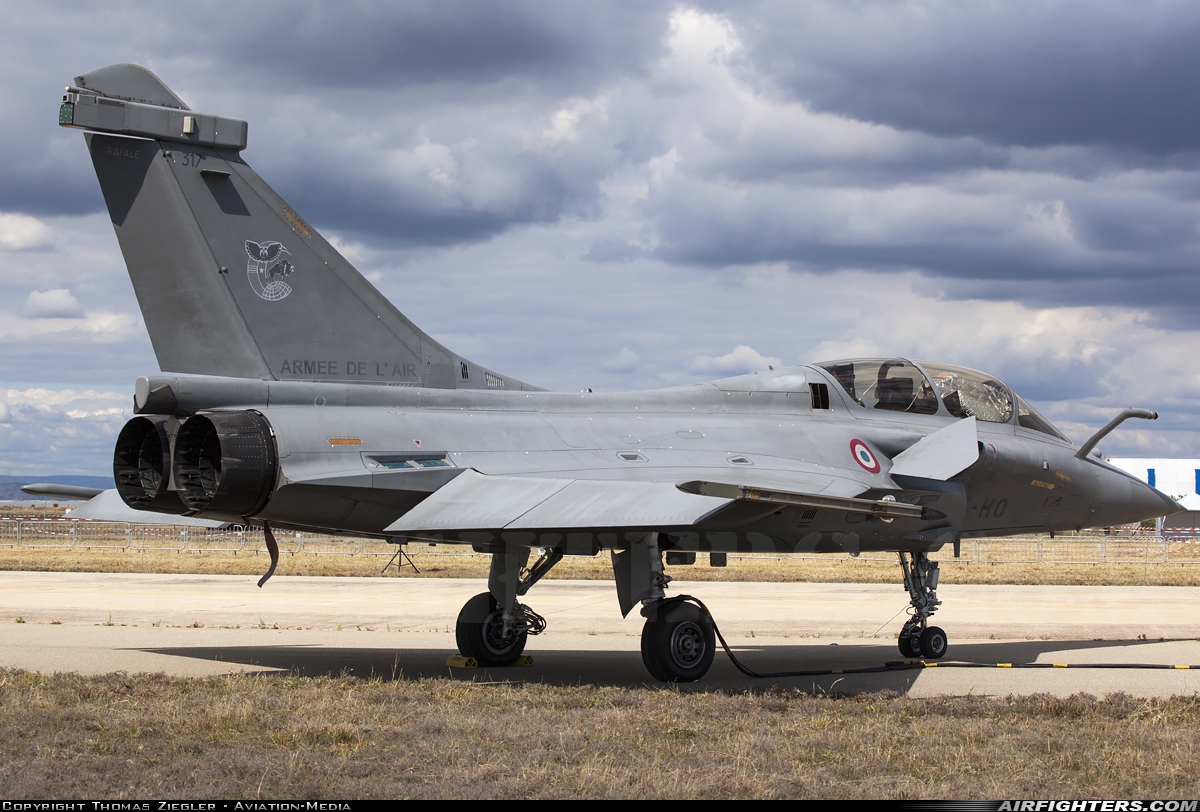 France - Air Force Dassault Rafale B 317 at Istres - Le Tube (LFMI), France