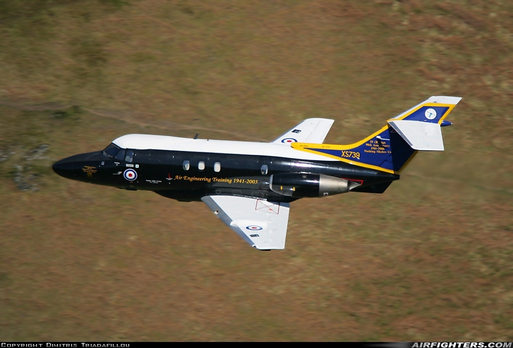UK - Air Force Hawker Siddeley HS-125-2 Dominie T1 XS739 at Off-Airport - Machynlleth Loop Area, UK