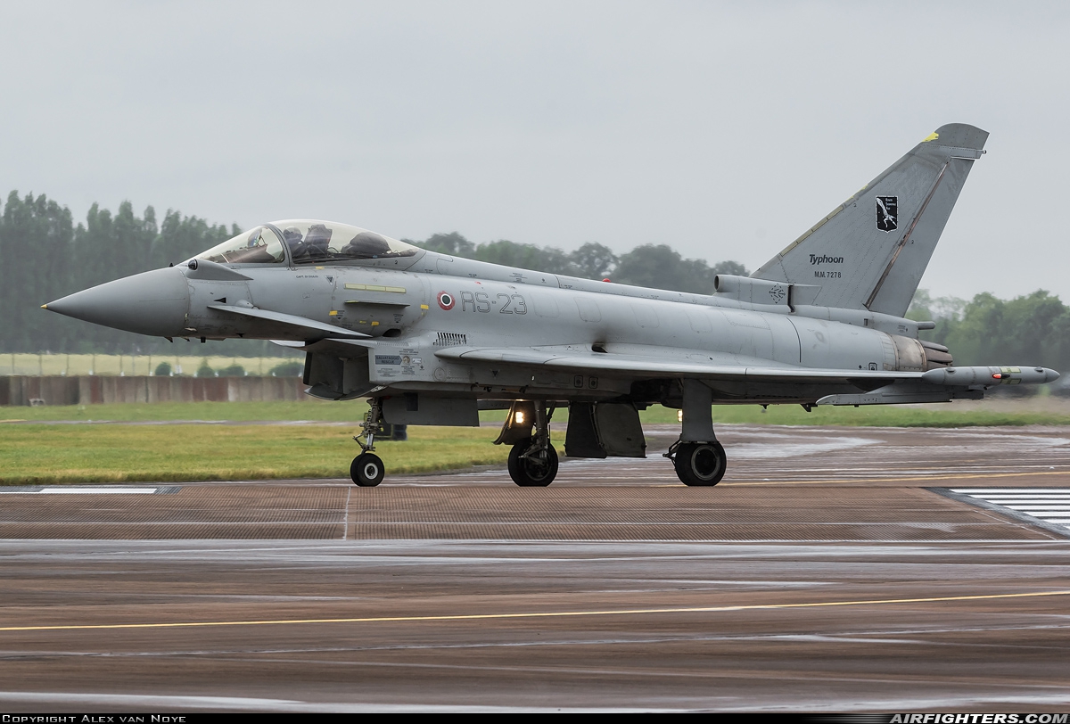 Italy - Air Force Eurofighter F-2000A Typhoon (EF-2000S) MM7278 at Fairford (FFD / EGVA), UK