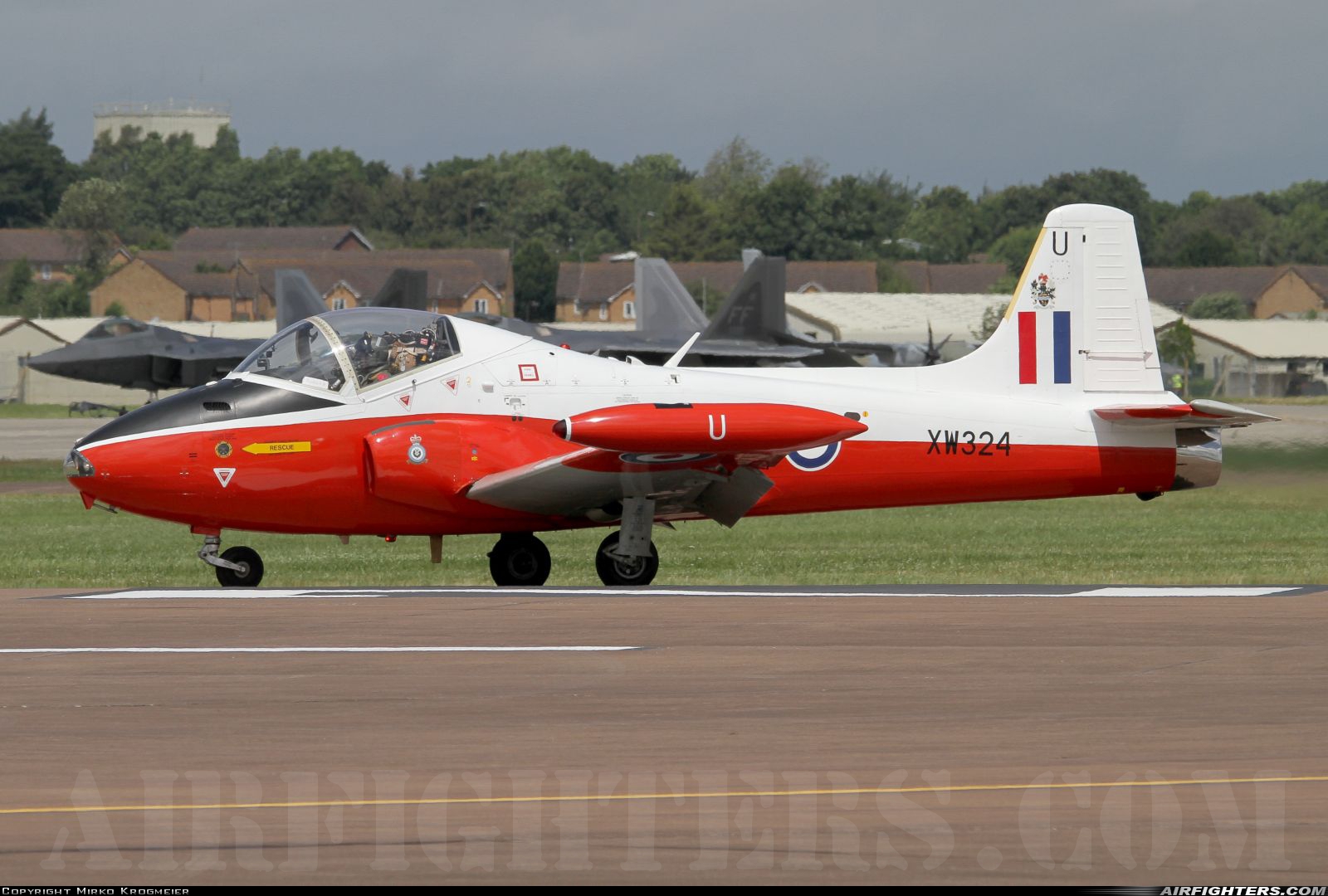 Private BAC Jet Provost T5 G-BWSG at Fairford (FFD / EGVA), UK
