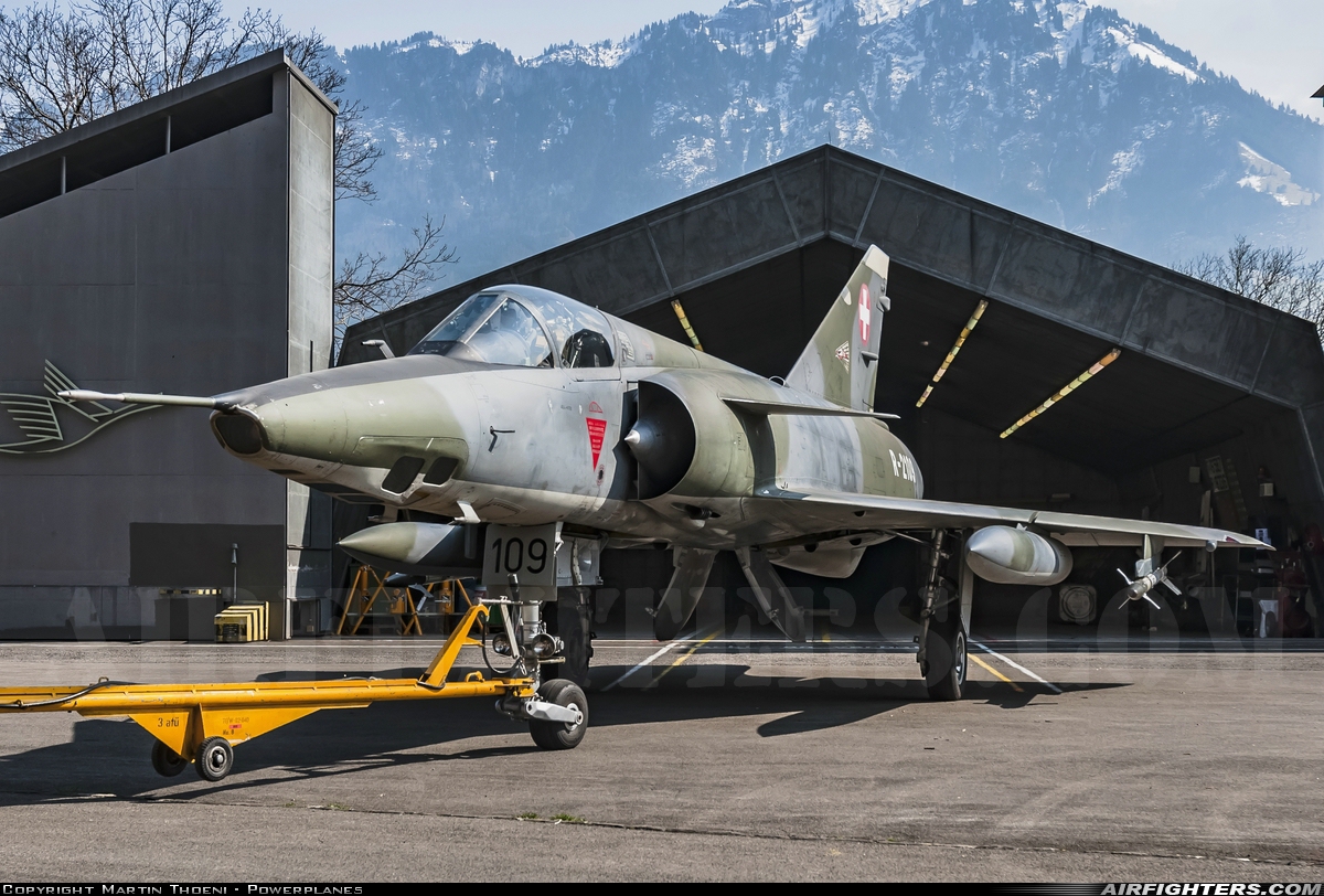Switzerland - Air Force Dassault Mirage IIIRS R-2109 at Emmen (EML / LSME), Switzerland