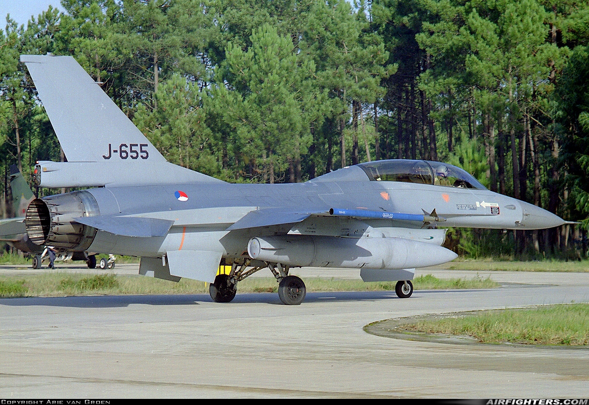 Netherlands - Air Force General Dynamics F-16B Fighting Falcon J-655 at Monte Real (BA5) (LPMR), Portugal