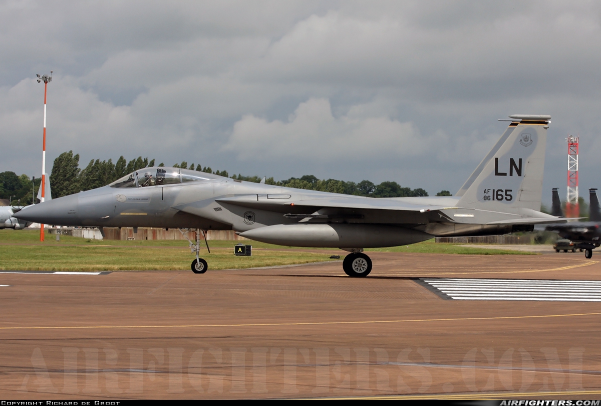 USA - Air Force McDonnell Douglas F-15C Eagle 86-0165 at Fairford (FFD / EGVA), UK