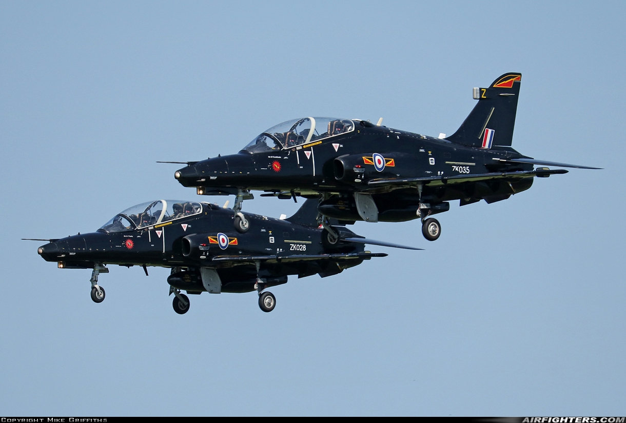 UK - Air Force BAE Systems Hawk T.2 ZK035 at Valley (EGOV), UK
