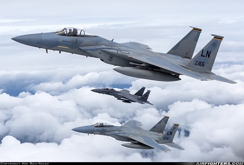 USA - Air Force McDonnell Douglas F-15C Eagle 86-0165 at In Flight, UK