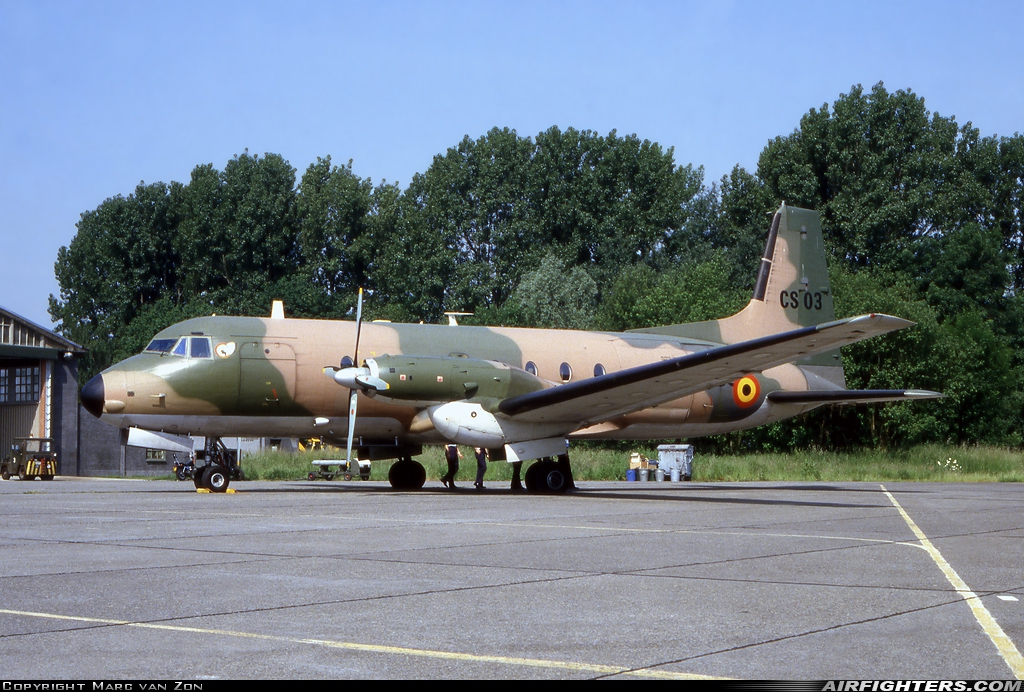 Belgium - Air Force Hawker Siddeley HS-748 Srs2A/285LFD Andover CS-03 at Beauvechain (EBBE), Belgium