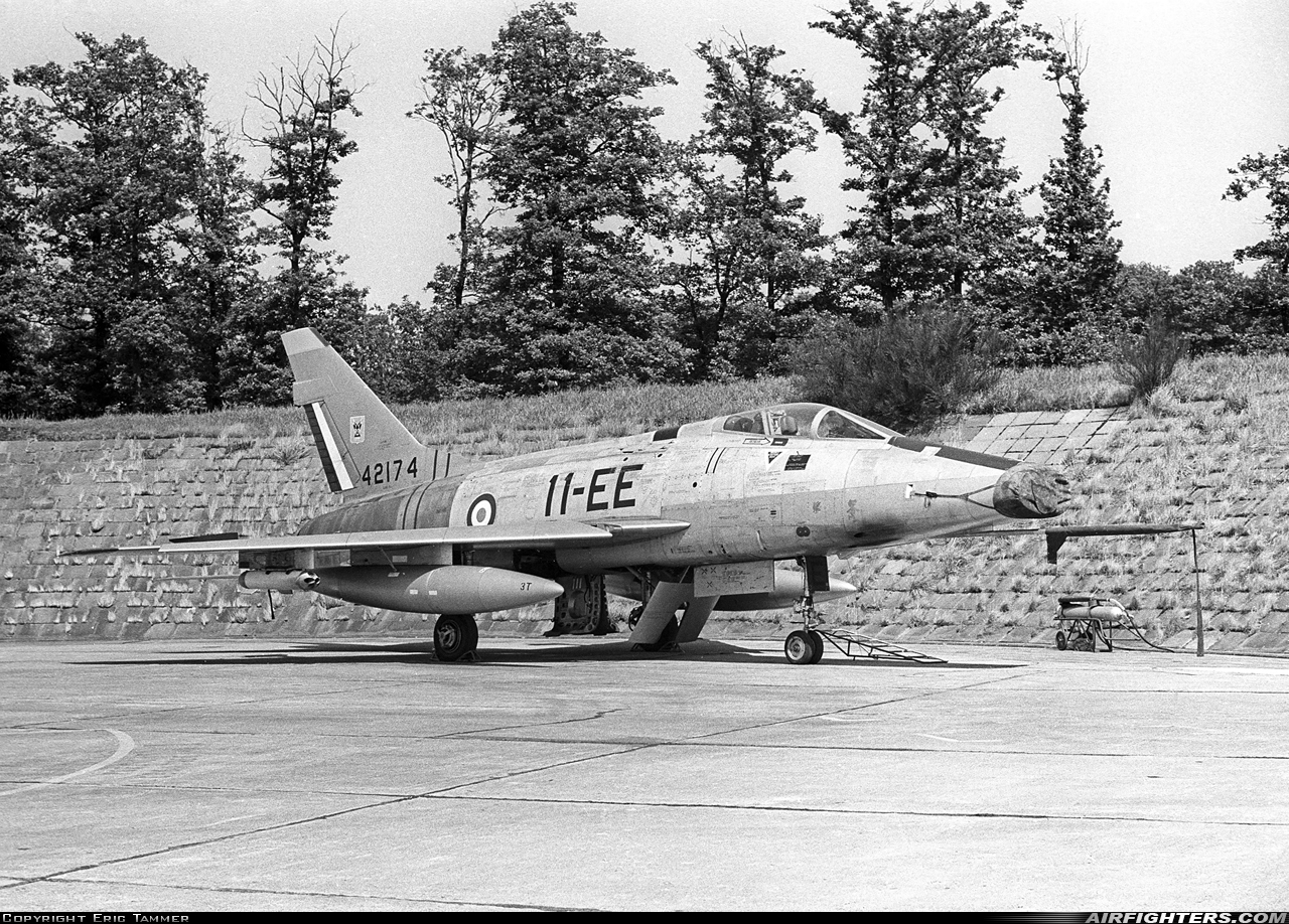 France - Air Force North American F-100D Super Sabre 54-2174 at Norvenich (ETNN), Germany