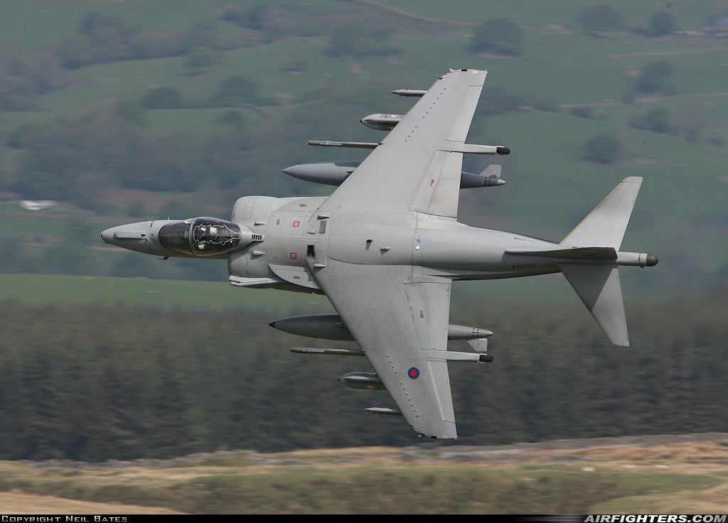 UK - Air Force British Aerospace Harrier GR.7 ZD328 at Off-Airport - Machynlleth Loop Area, UK