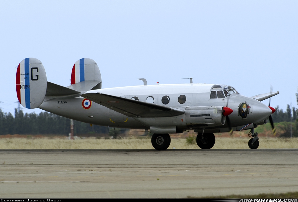Private Dassault MD-312 Flamant F-AZVG at Istres - Le Tube (LFMI), France
