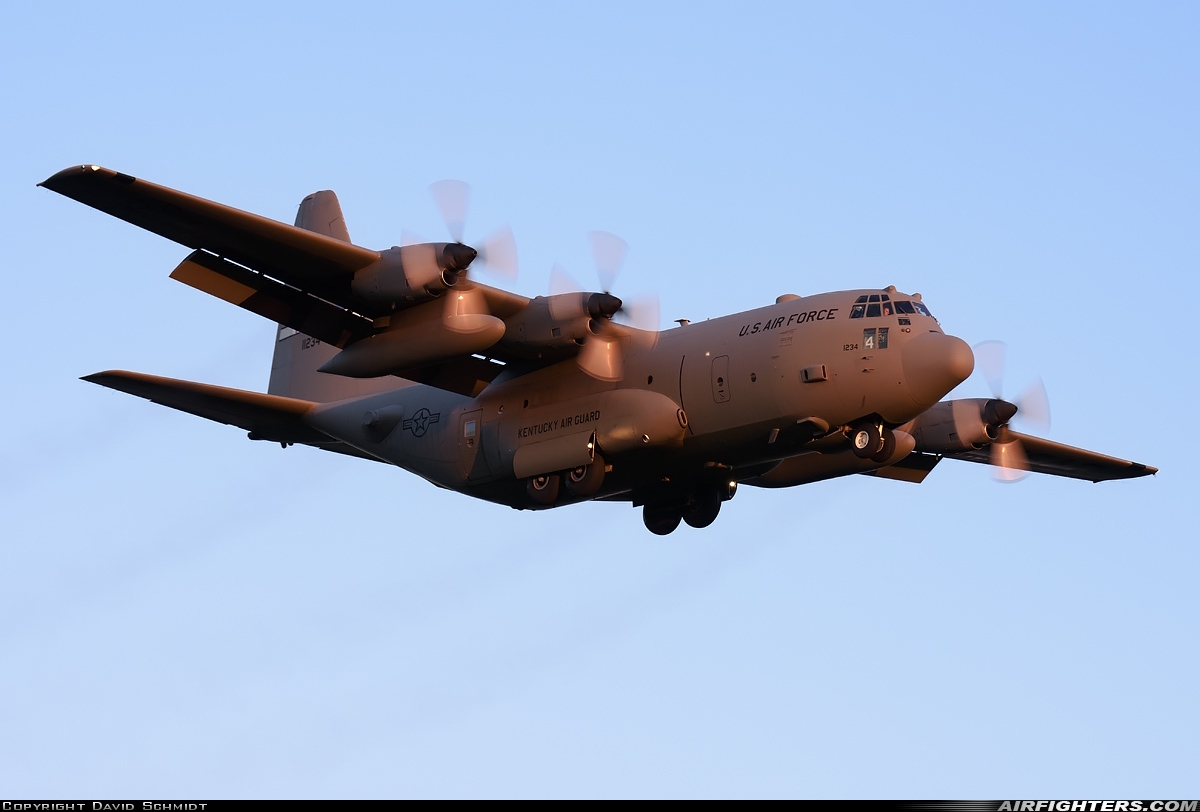 USA - Air Force Lockheed C-130H Hercules (L-382) 91-1234 at Mildenhall (MHZ / GXH / EGUN), UK
