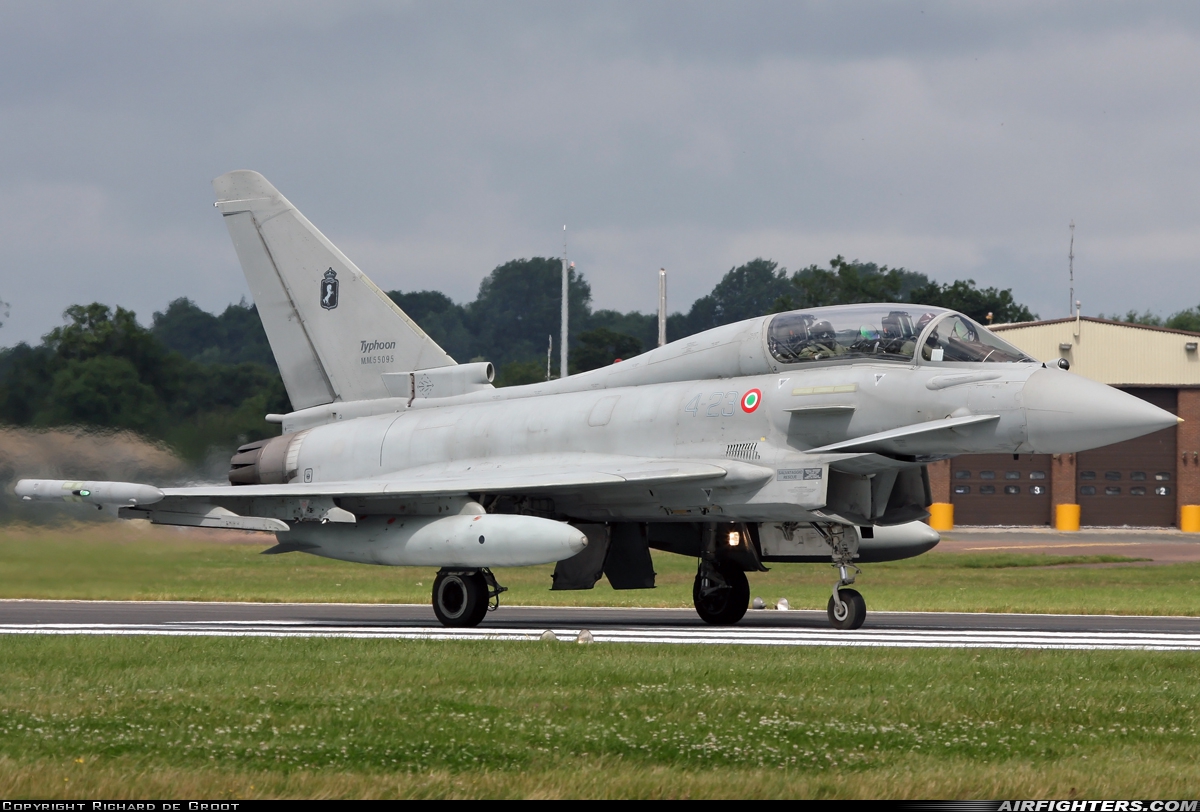Italy - Air Force Eurofighter TF-2000A Typhoon (EF-2000T) MM55095 at Fairford (FFD / EGVA), UK