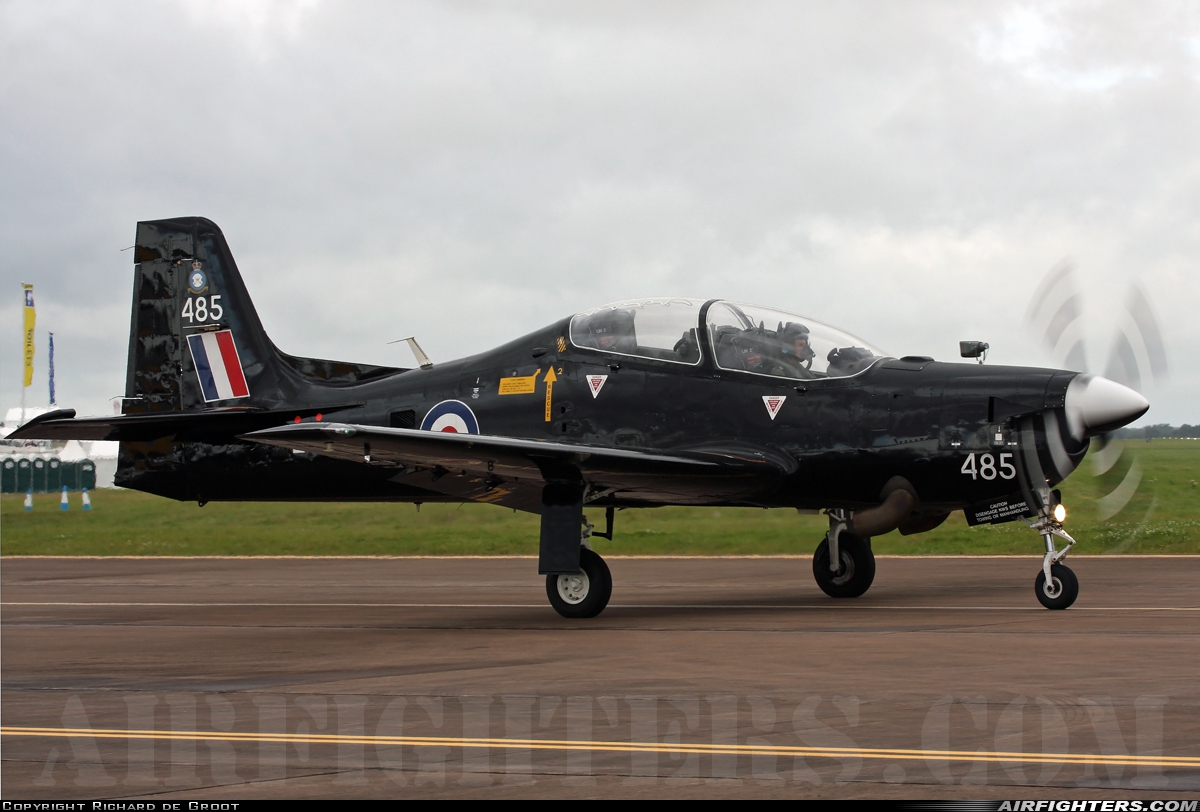 UK - Air Force Short Tucano T1 ZF485 at Fairford (FFD / EGVA), UK
