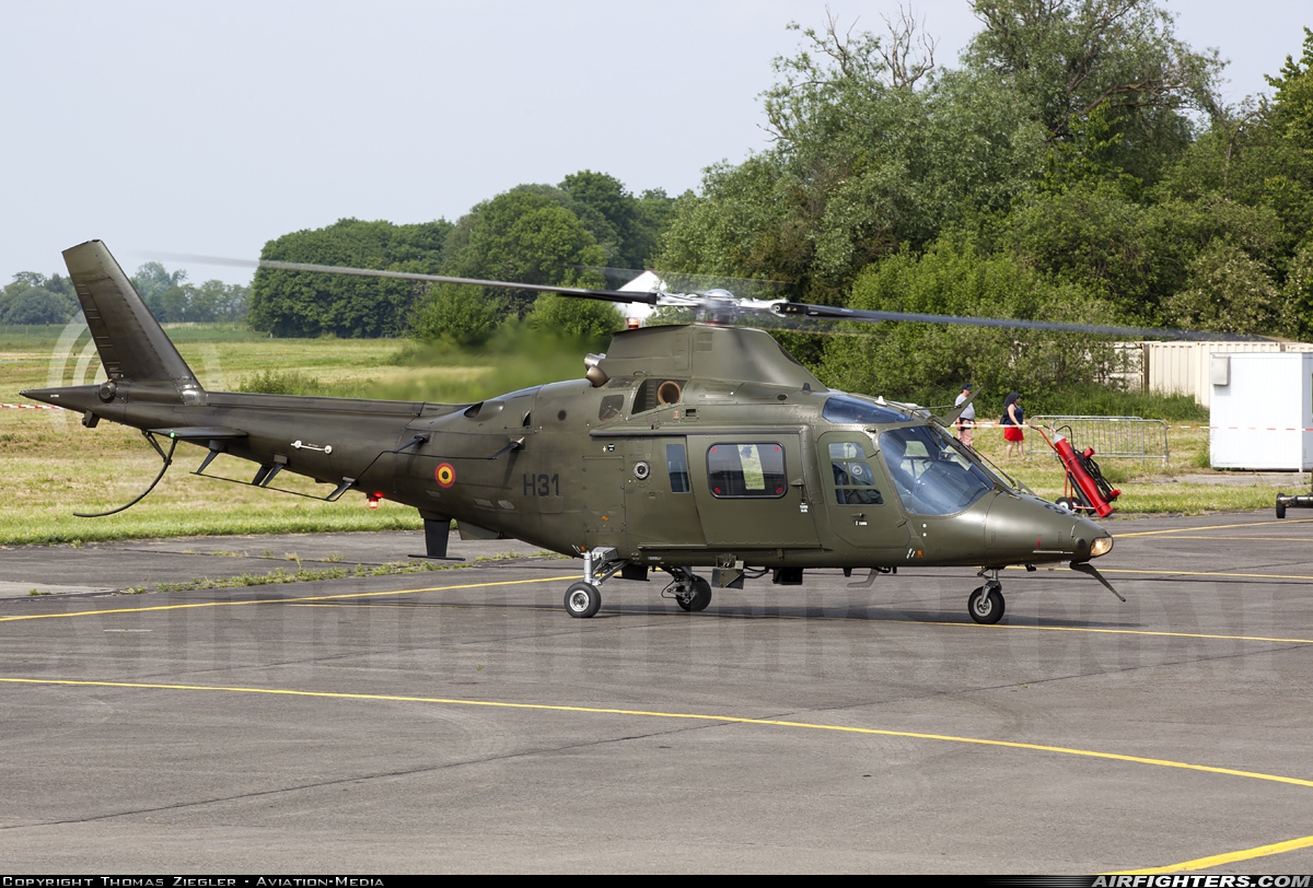 Belgium - Army Agusta A-109HO (A-109BA) H31 at Beauvechain (EBBE), Belgium