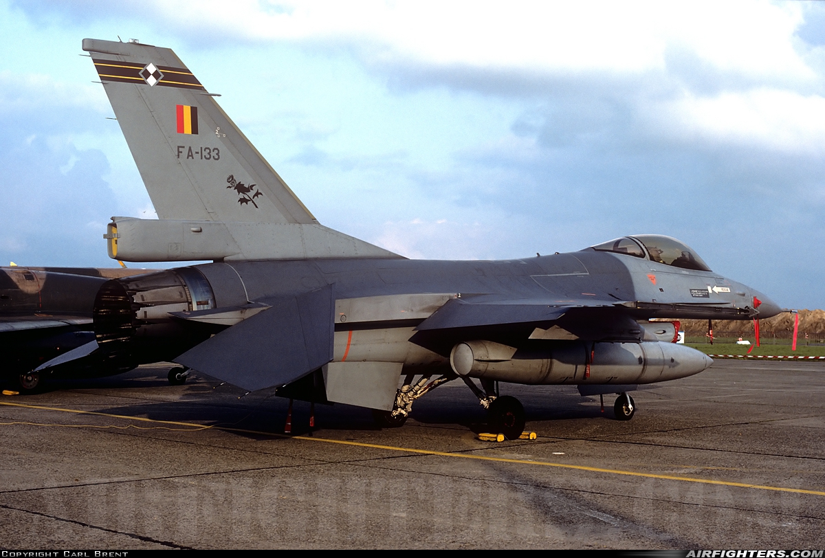 Belgium - Air Force General Dynamics F-16A Fighting Falcon FA-133 at Brussels - National (Zaventem) / Melsbroek (BRU / EBBR / EBMB), Belgium