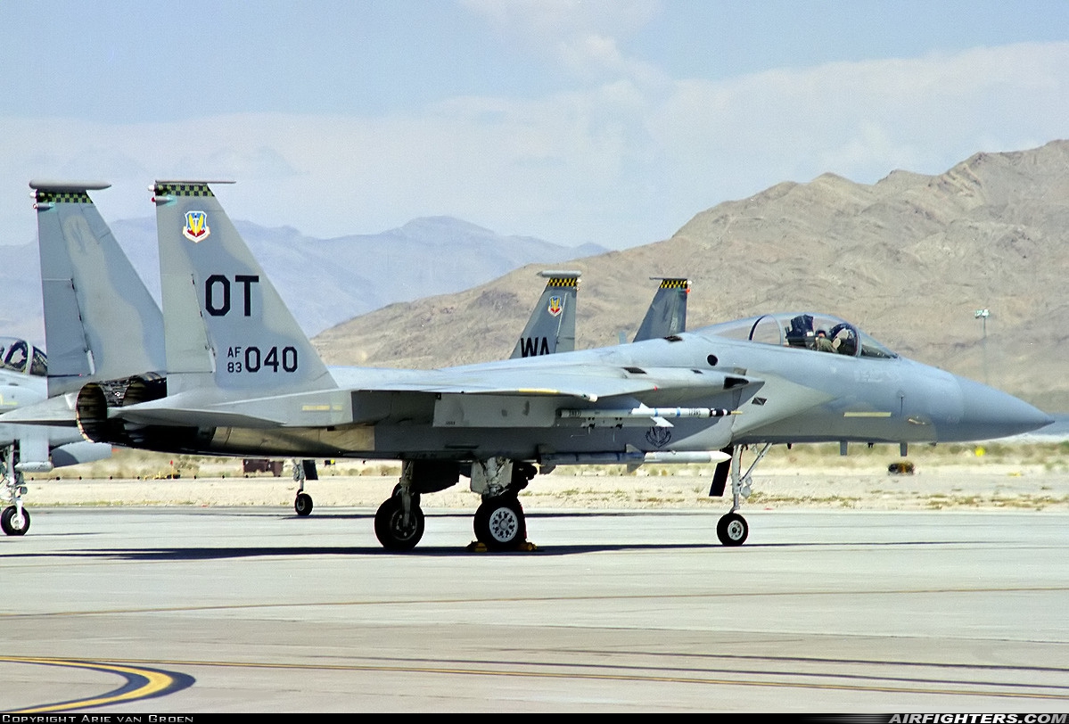 USA - Air Force McDonnell Douglas F-15C Eagle 83-0040 at Las Vegas - Nellis AFB (LSV / KLSV), USA