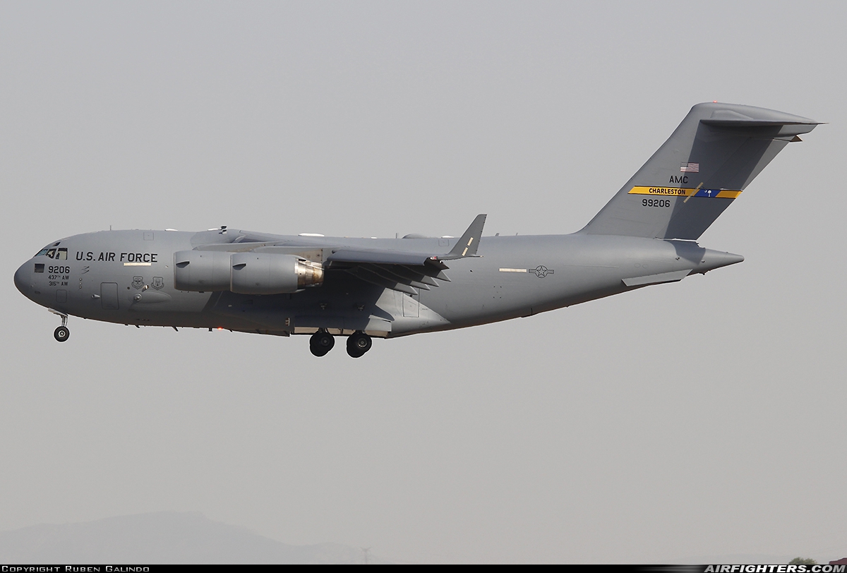 USA - Air Force Boeing C-17A Globemaster III 09-9206 at Madrid - Torrejon (TOJ / LETO), Spain