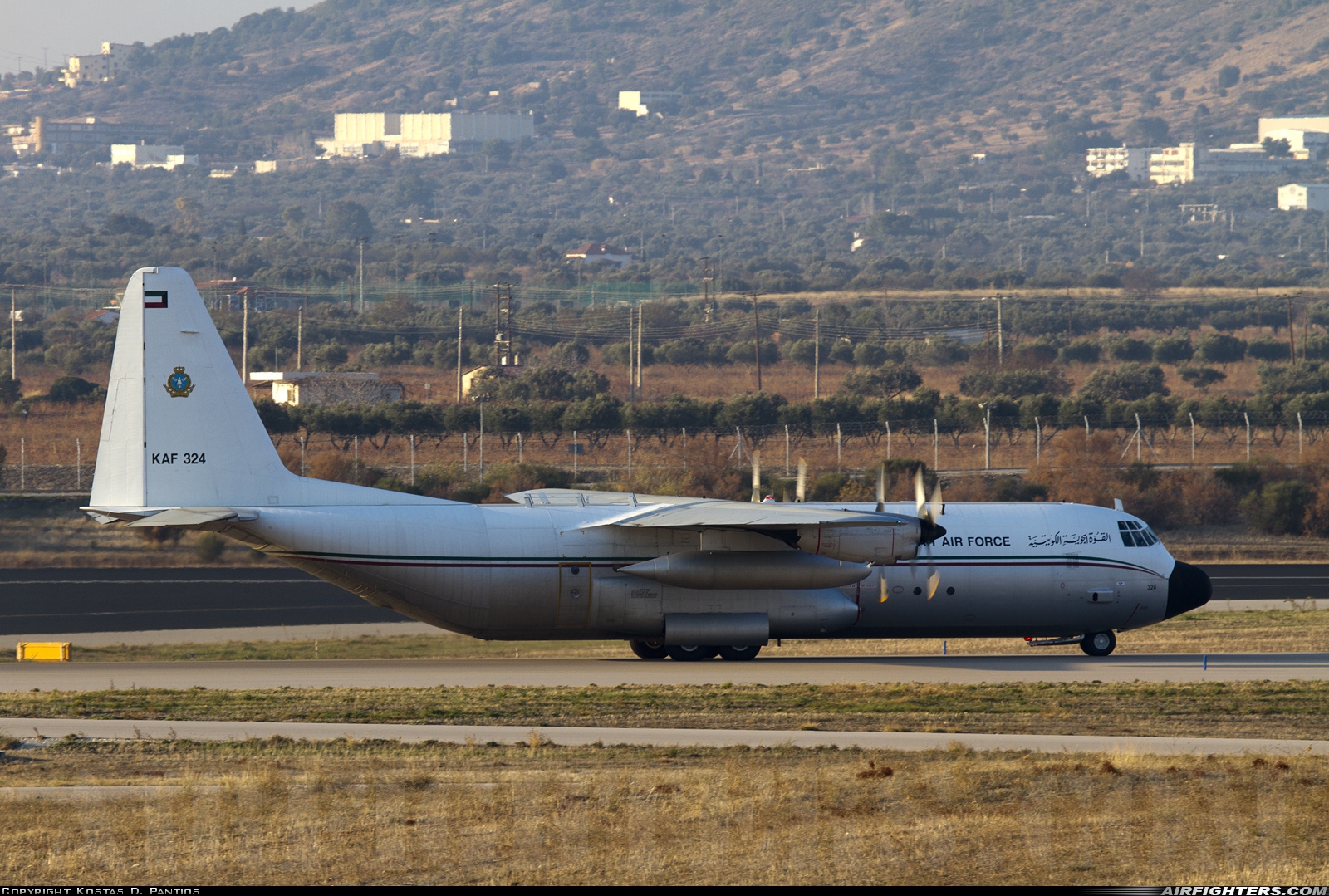 Kuwait - Air Force Lockheed L-100-30 Hercules (L-382G) KAF324 at Athens - Eleftherios Venizelos (Spata) (ATH / LGAV), Greece