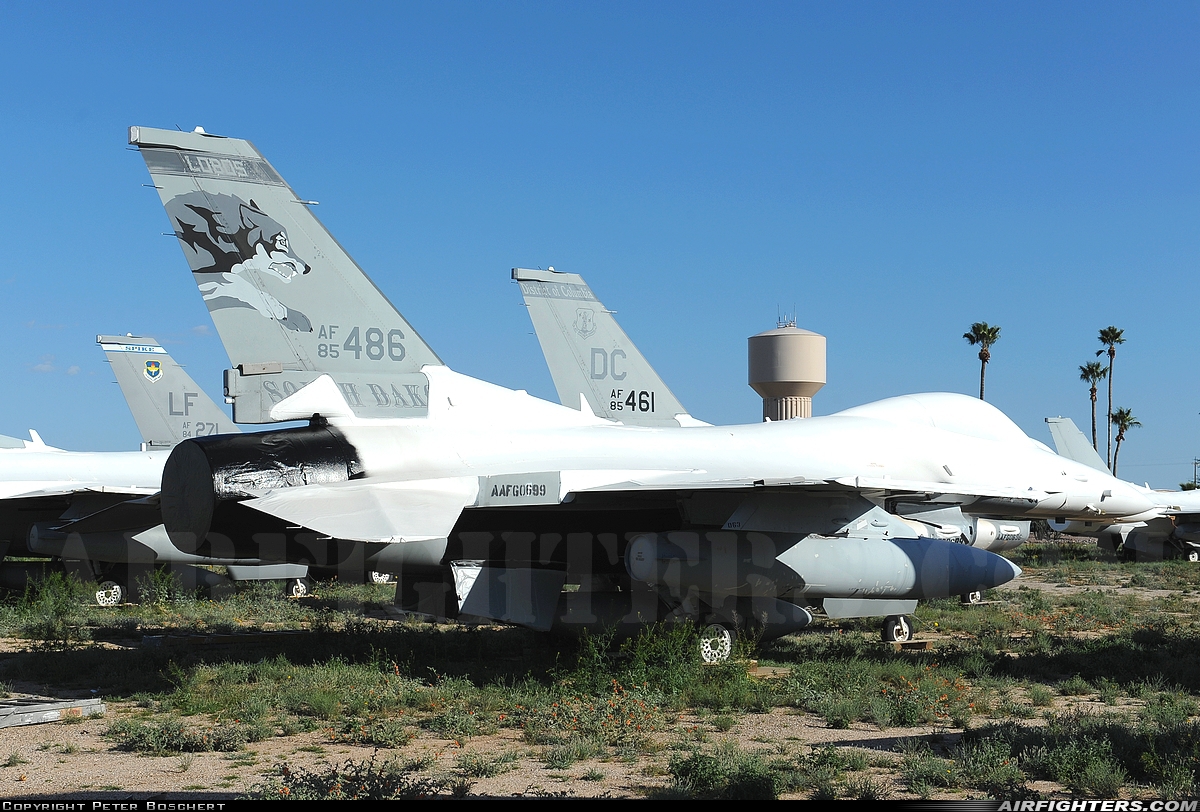 USA - Air Force General Dynamics F-16C Fighting Falcon 85-1486 at Tucson - Davis-Monthan AFB (DMA / KDMA), USA