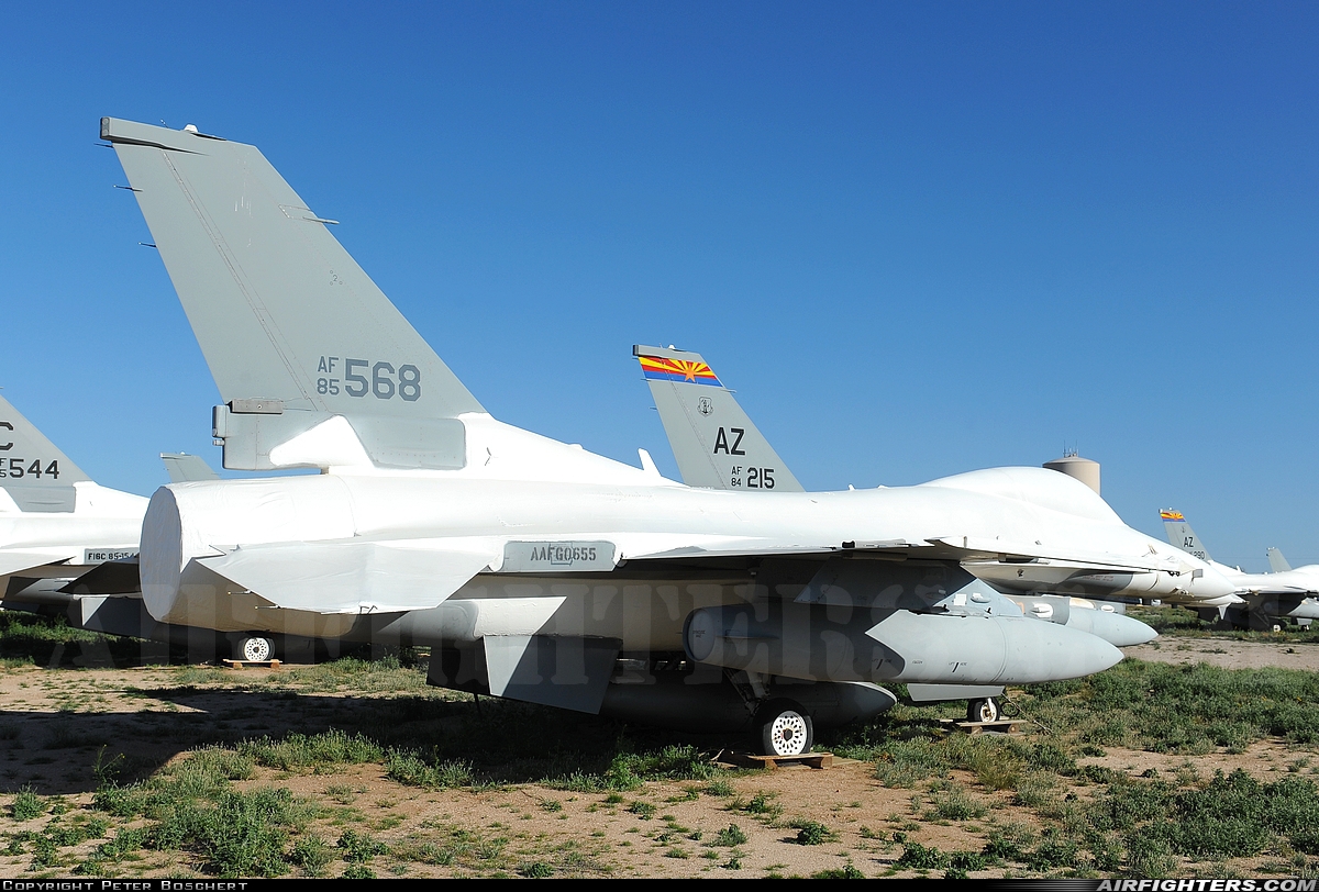 USA - Air Force General Dynamics F-16C Fighting Falcon 85-1568 at Tucson - Davis-Monthan AFB (DMA / KDMA), USA