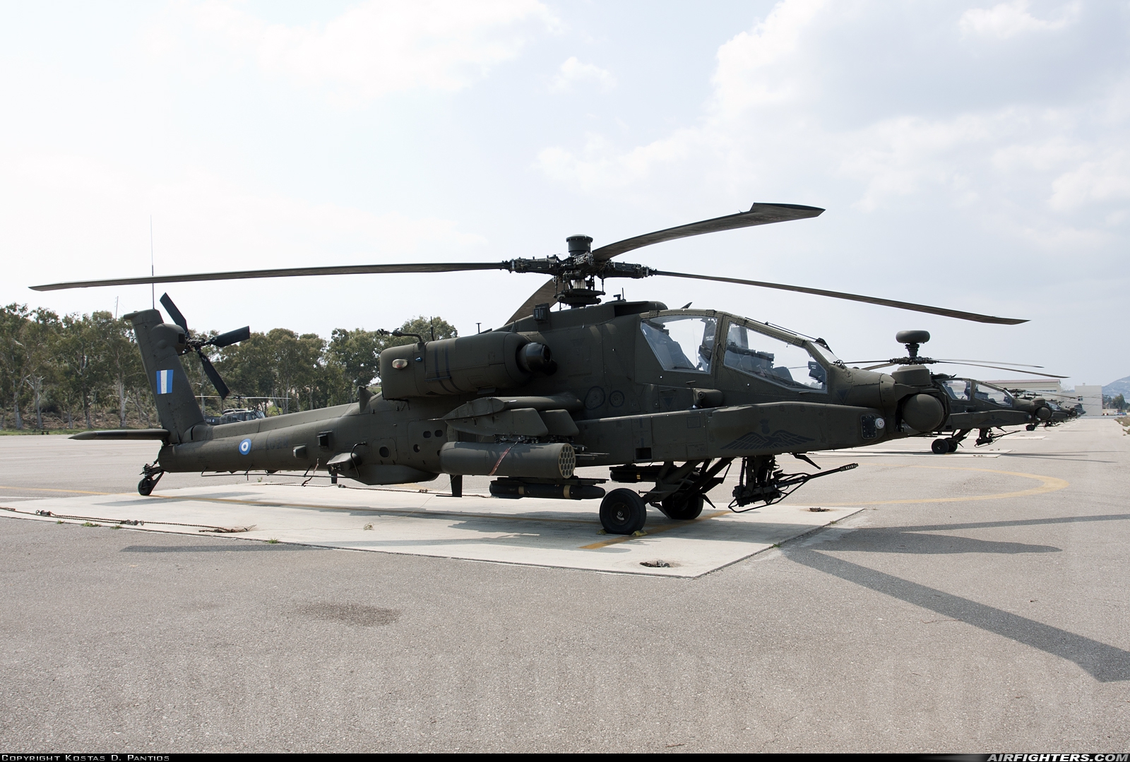 Greece - Army Boeing AH-64DHA Apache Longbow ES1024 at Megara AB - Pahi (LGMG), Greece