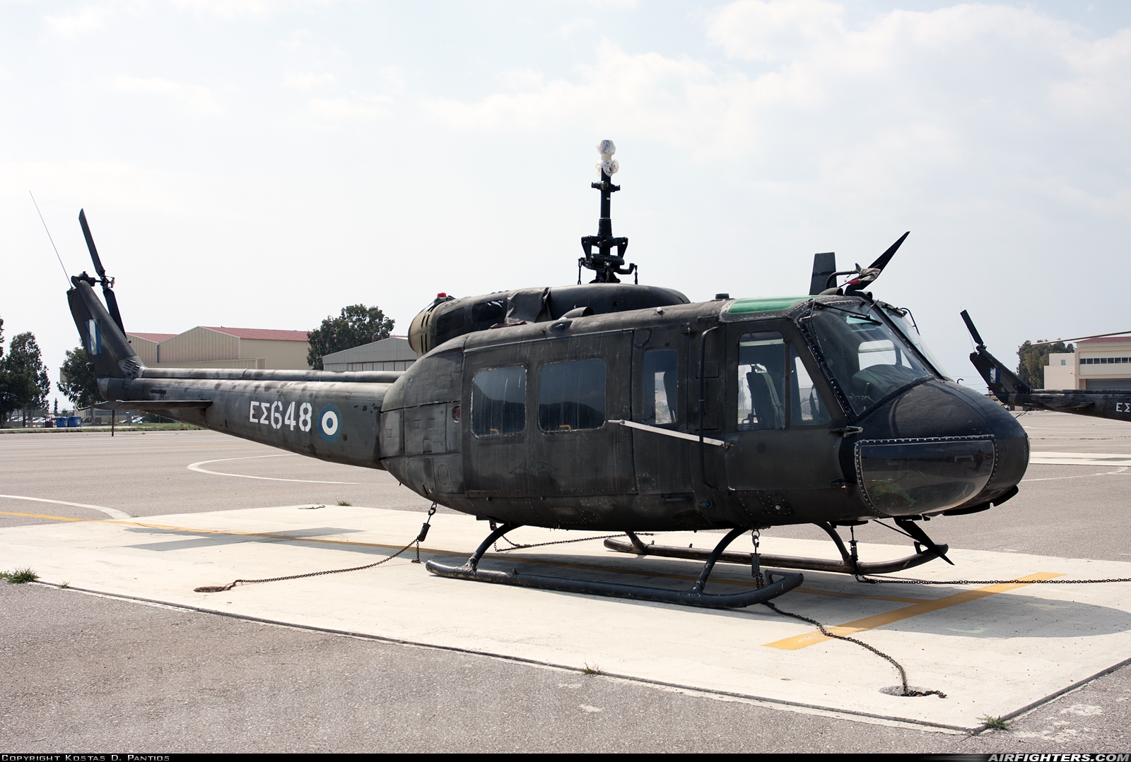 Greece - Army Agusta-Bell AB-205A ES648 at Megara AB - Pahi (LGMG), Greece
